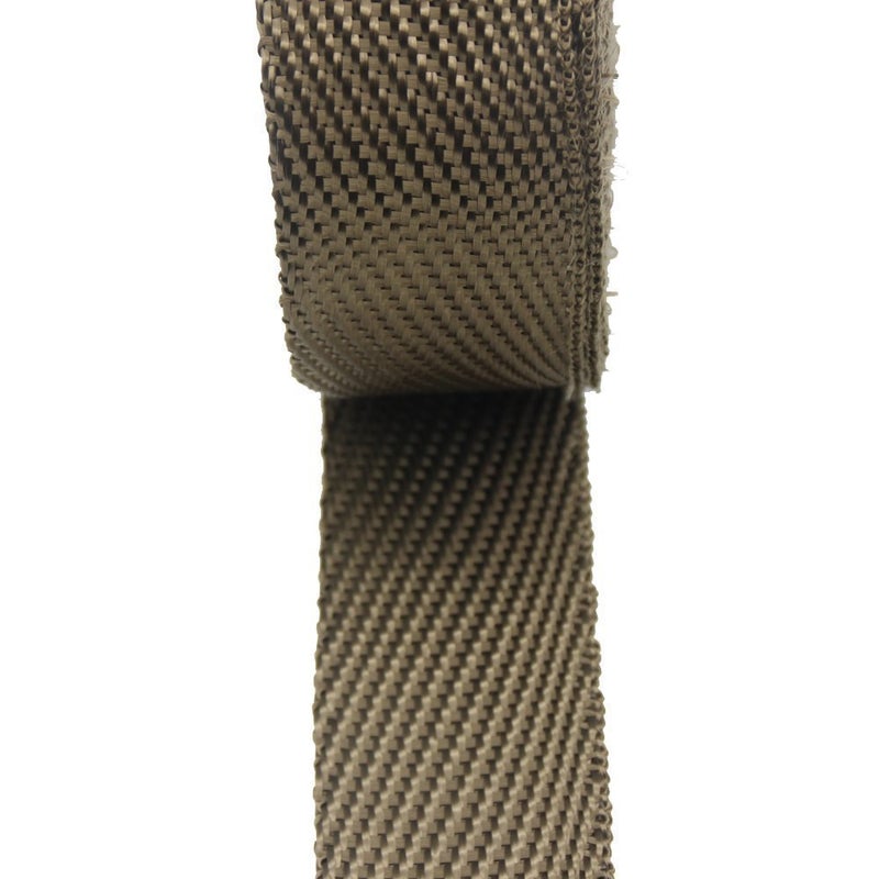 LEDAUT 2""x 50' Twill Weave Motorcycle ATV Titanium Exhaust Heat Shield Wrap with 11.8"" Locking Ties (Pack of 15) - Image 5